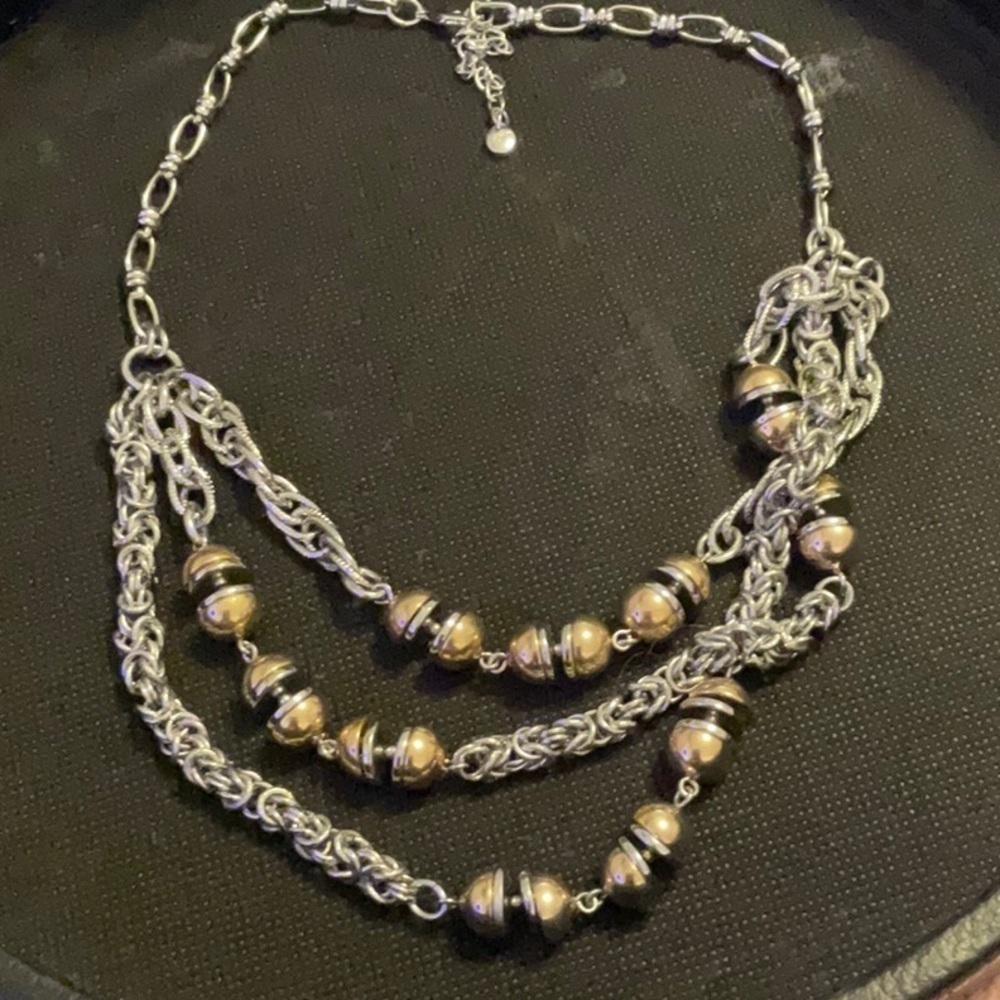 Two Tone Statement Necklace